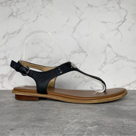 Michael Kors Plate Thong Black Sandals Women’s 7 - Picture 8 of 13